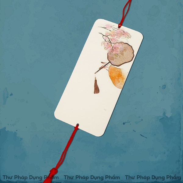 Thẻ treo trang trí in tranh viết thư pháp