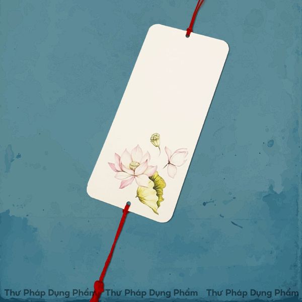 Thẻ treo trang trí in tranh viết thư pháp