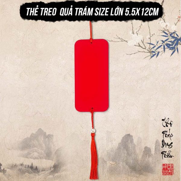 Thẻ treo đào thẻ giấy trang trí ngày tết