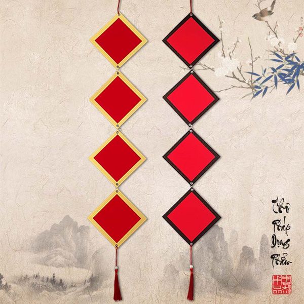 Thẻ treo đào treo trang trí viền trơn