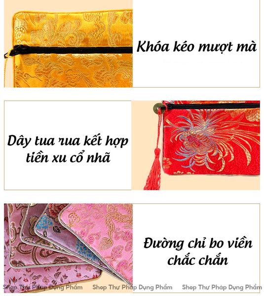 Túi gấm túi vải đựng đồ trang sức phong thủy