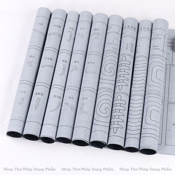 Vải viết thư pháp bằng nước luyện khống chế bút lông, luyện nét cơ bản và ứng dụng