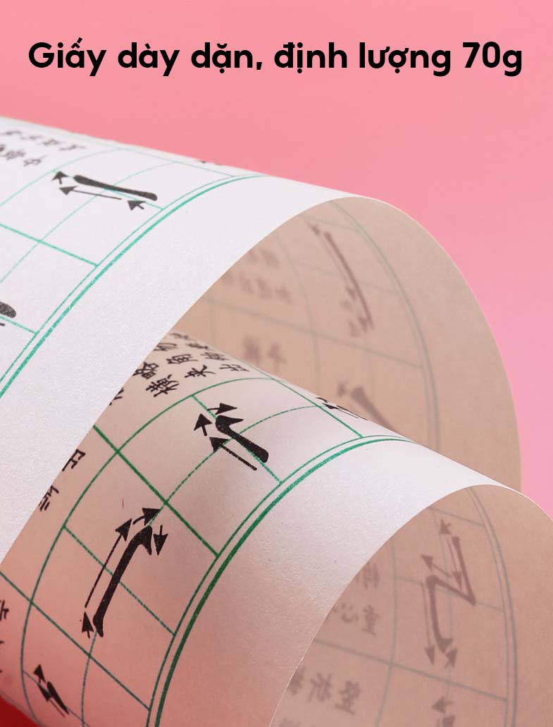 Vở tập viết chữ Hán theo nét cơ bản, bộ thủ