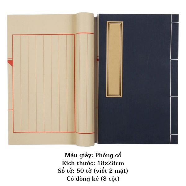 Vở tiểu khải viết thư pháp