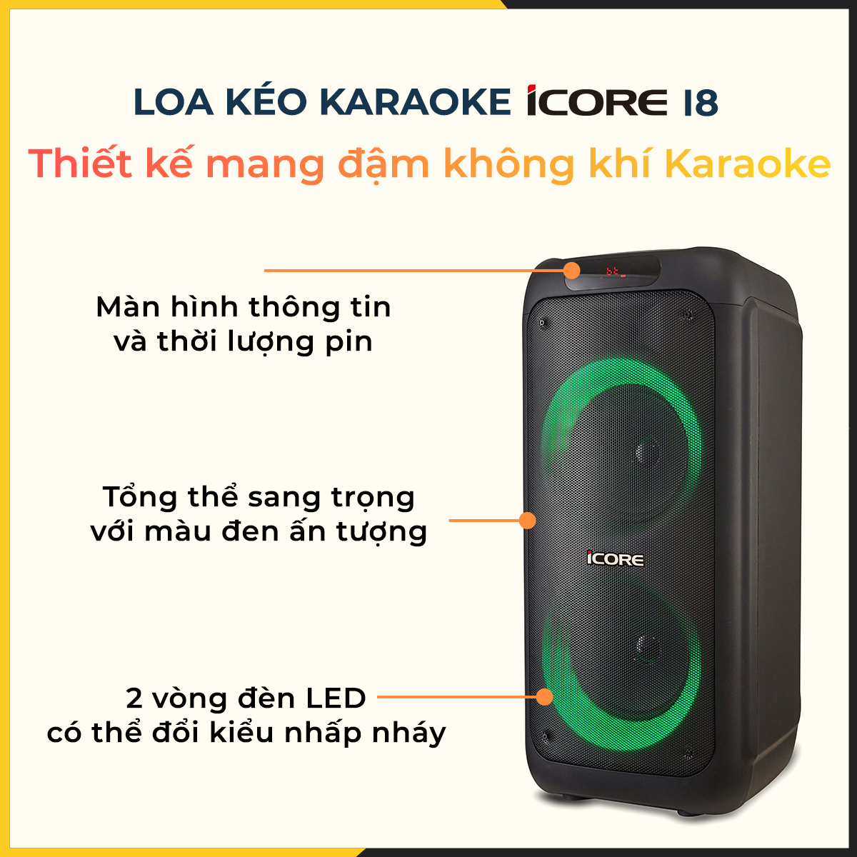 Loa kéo Karaoke iCore i8