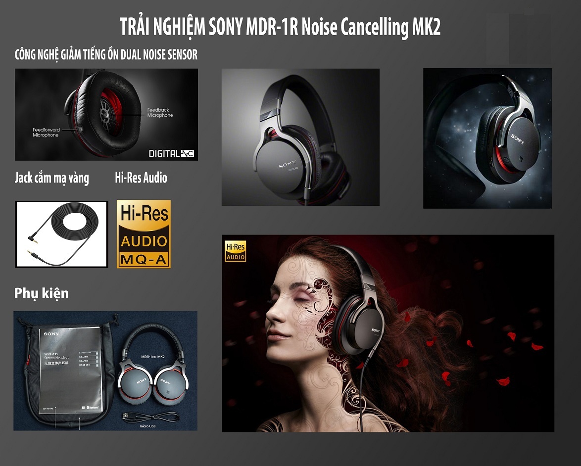 Audio shop cung cấp tai nghe Sony MDR-1R chính hãng