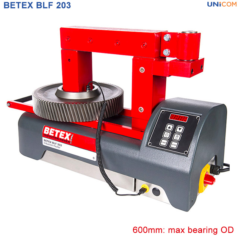 Đặc tính kỹ thuật máy gia nhiệt BETEX BLF 203 vòng bi bánh răng