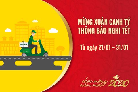 THÔNG BÁO THỜI GIAN GIAO HÀNG TRƯỚC TẾT CANH TÝ 2020