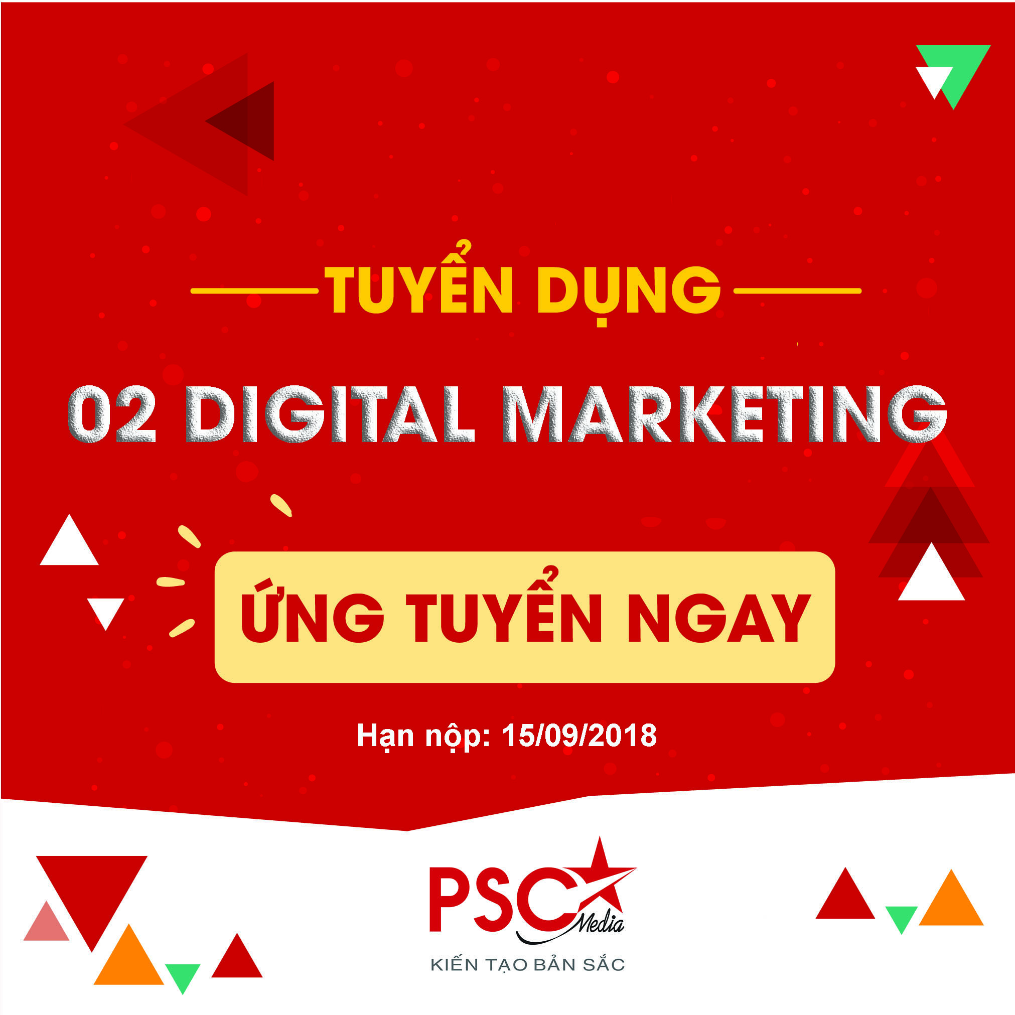 TUYỂN GẤP 02 NHÂN VIÊN DIGITAL MARKETING