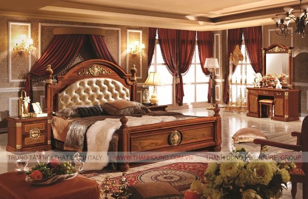 Giường ngủ tân cổ điển mang phong cách Châu Âu