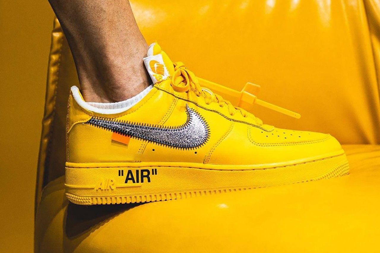 Kiểm tra Nike X Off-White Air Force 1 University Gold thật hay là giả –  AUTHENTIC SHOES