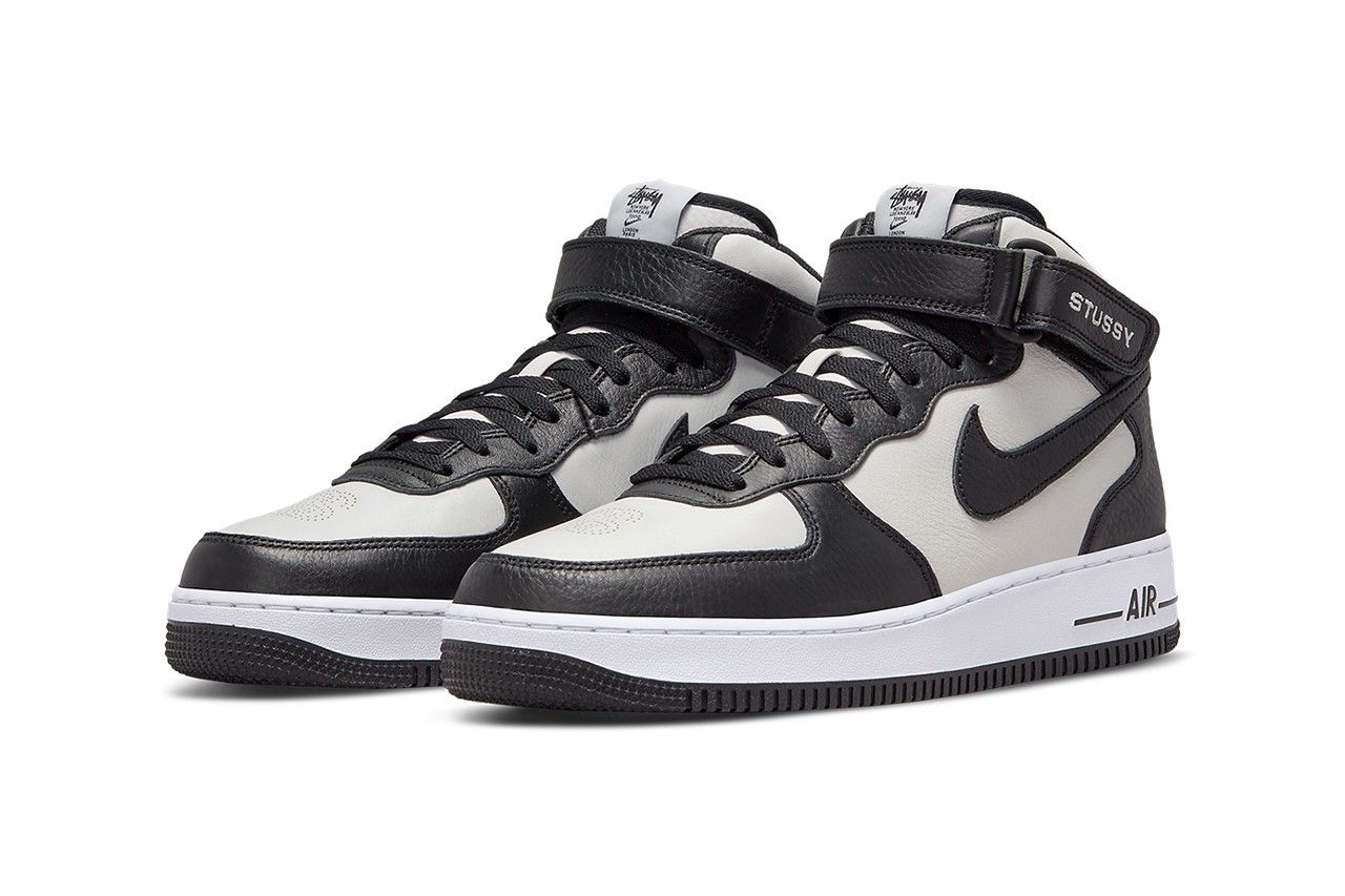 Hình ảnh chính thức của đôi Stüssy x Nike Air Force 1 Mid Hình ảnh chính thức của đôi Stüssy x Nike Air Force 1 Mid