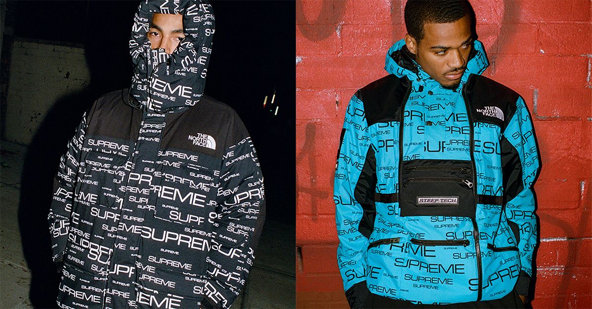 高級素材使用ブランド Supreme×North Face 