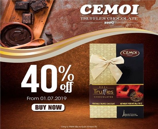 40% OFF FOR CEMOI TRUFFLES CHOCOLATE 200G