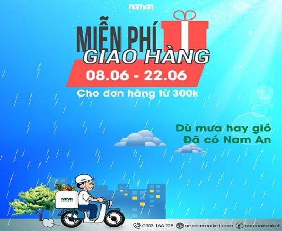 Whether it’s raining cats and dogs, still Nam An will be there for you