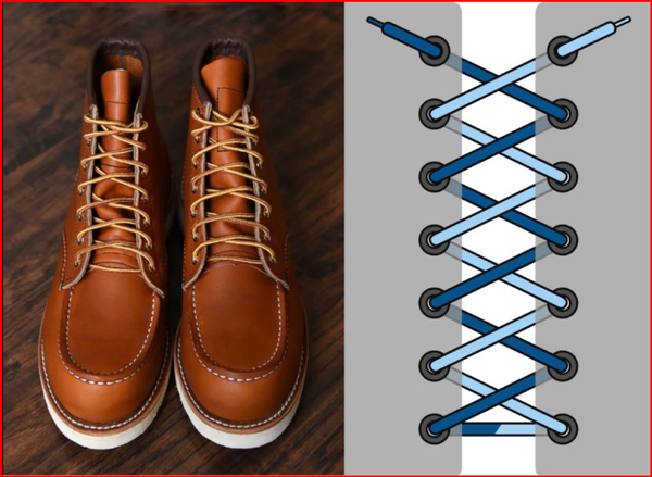 Buộc dây giày kiểu corset dành cho boot
