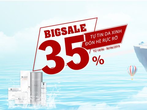 BIG SALE 35% - Janssen đồng hành cùng Spa Tháng 6/2019