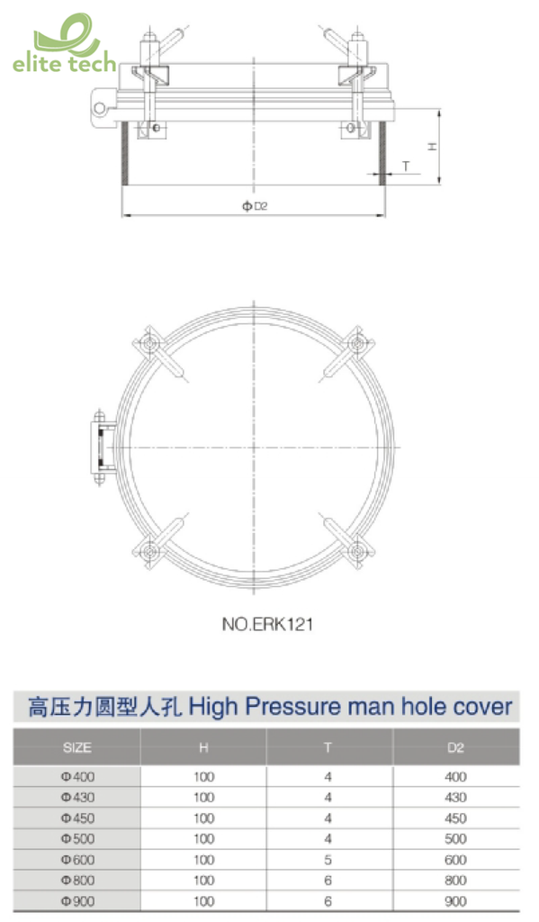 Nắp Bồn Vi Sinh DONJOY - High Pressure Round Manhole Cover
