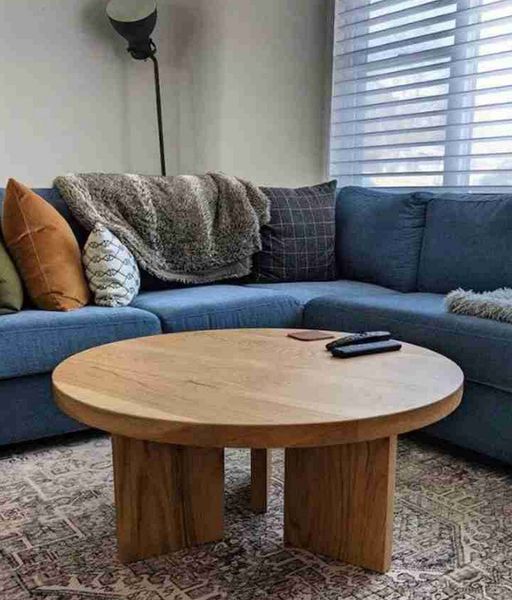 Sự hiện đại tiện nghi bàn sofa gỗ tròn