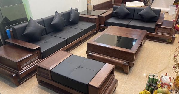 Kích thước bàn sofa gỗ cho phòng khách rộng