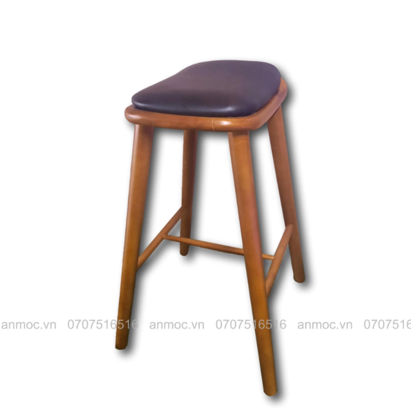 ghế gỗ cao 1m mặt tròn
