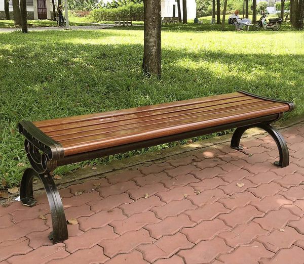 Ghế bench gỗ phong cách vintage hoài niệm mau 2