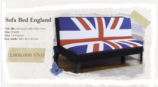 Sofa bed England phong cách Châu Âu