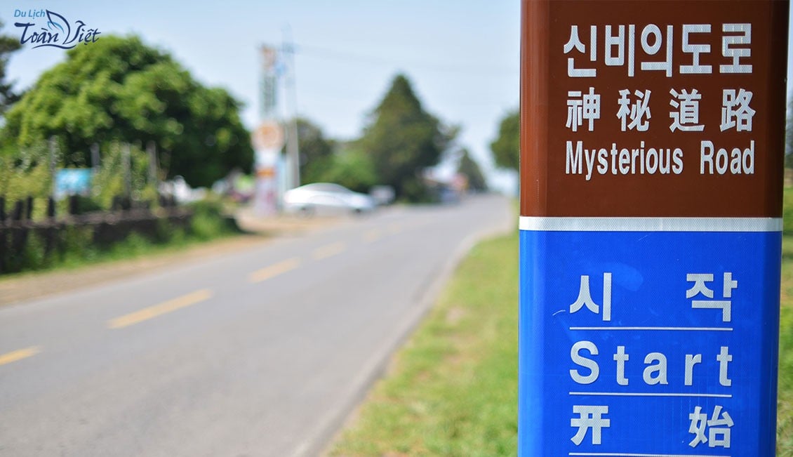 Du lịch Hàn Quốc đảo Jeju tham quan con đường Huyền Bí Mysterious Road