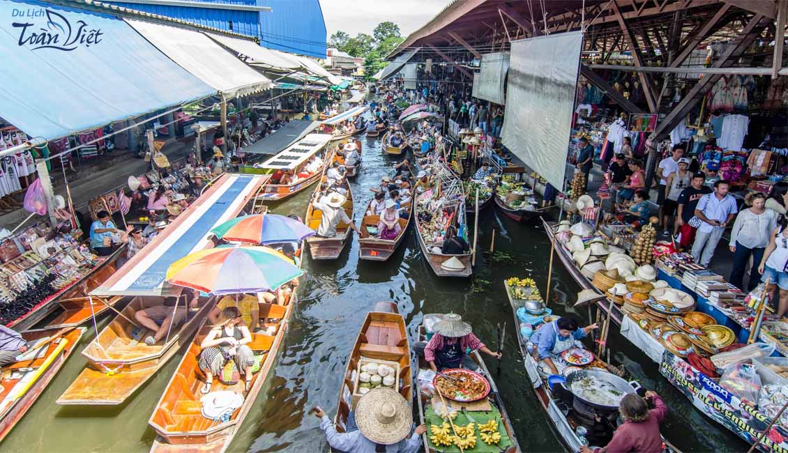 Tour du lịch Thái Lan chợ nổi bốn miền