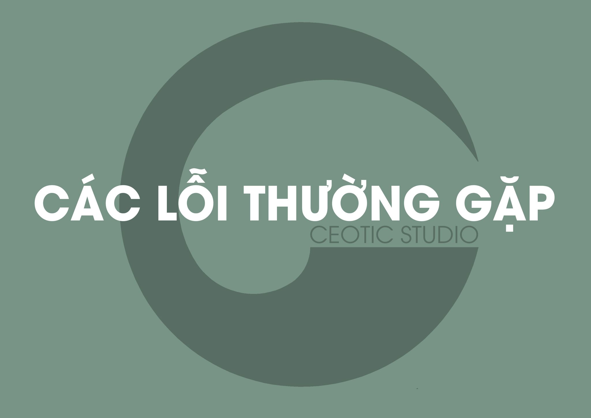 Các lỗi thường gặp khi sử dụng Sketchup