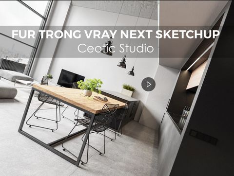 Hướng dẫn thông số FUR trong V-ray sketchup