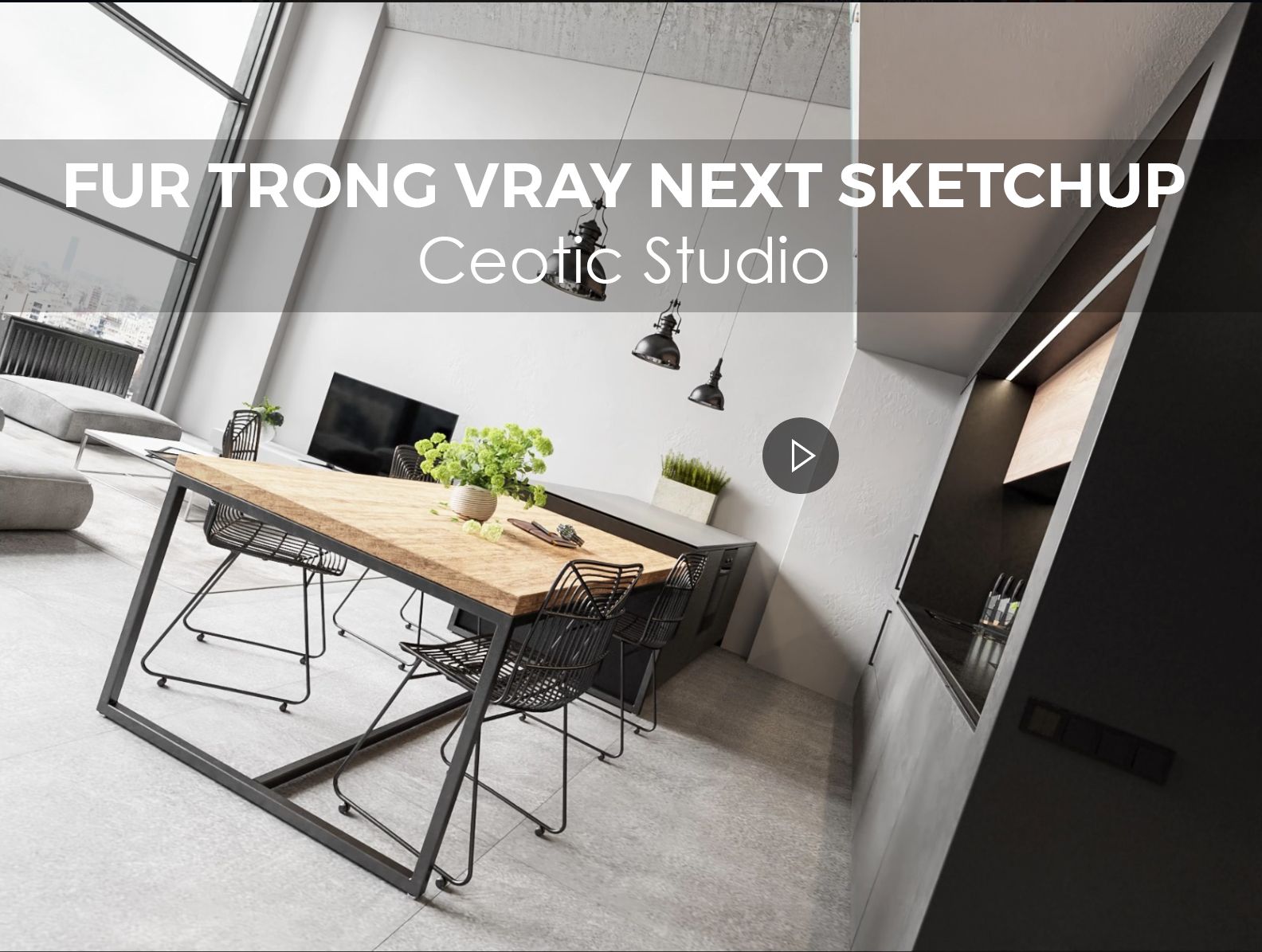 Hướng dẫn thông số FUR trong V-ray sketchup