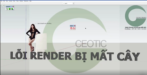 Cách sửa lỗi Render mất cây và Lỗi khi dùng Skatter trong Vray Sketchup.