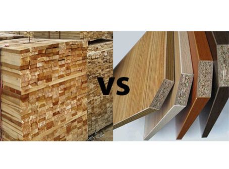 SO GĂNG GIỮA GỖ TỰ NHIÊN VÀ GỖ CÔNG NGHIỆP