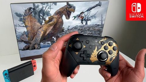 Mở hộp Tay Switch Pro Controller Monster Hunter Rise Edition