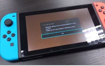 Sửa lỗi Nintendo eshop not available in your country trên máy Switch
