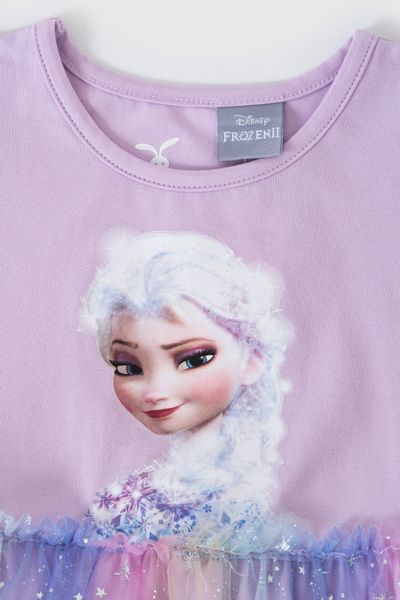 Đầm váy voan Elsa ngắn tay bé gái Rabity 5711