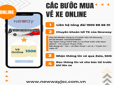 Hướng dẫn mua vé xe Newway online