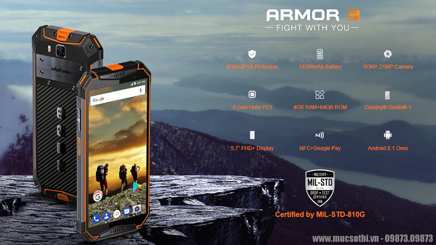 smartphonestore.vn - bán lẻ giá sỉ, online giá tốt điện thoại ulefone armor 3 chính hãng - 09175.09195