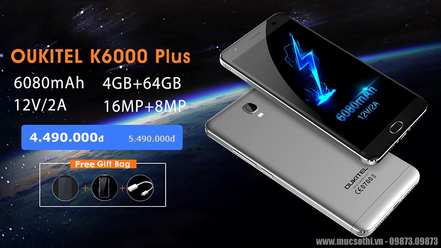 Mục sở thị nơi bán Oukitel K6000 Plus cấu hình mạnh pin khủng đáng mua - mucsothi.vn