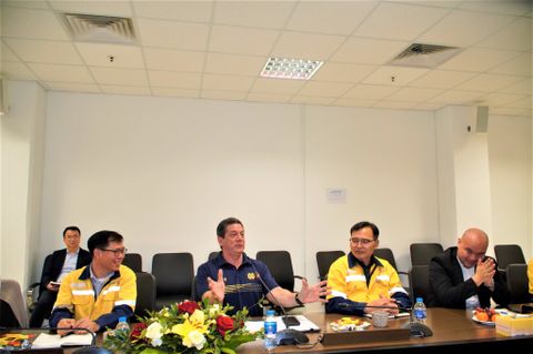 Phó TGĐ NS2PC tiếp Đoàn Công tác Tập đoàn điện lực Việt Nam (EVN)