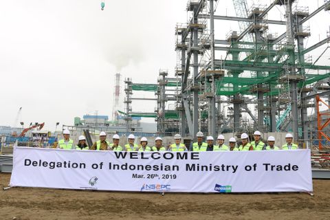 Bộ Thương mại Indonesia thăm Công trường xây dựng Nhà máy