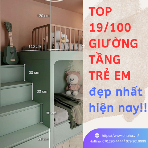 TOP 19/100 mẫu giường tầng trẻ em đẹp nhất Trend. Tổng hợp giường 2 tầng cho bé trai và bé gái giá xưởng!!