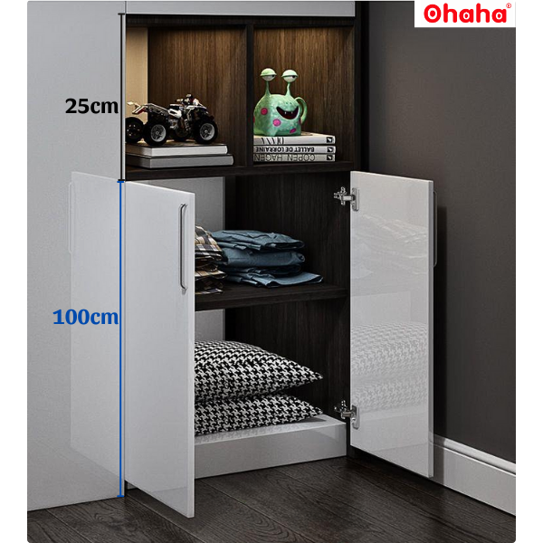 Giường tầng thông minh Ohaha có nhiều tủ nhiều hộc - GTTM027