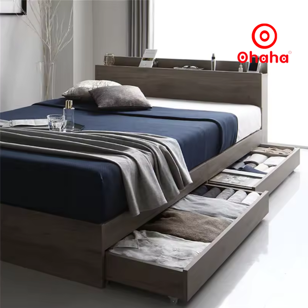 Giường ngủ gỗ công nghiệp cao cấp Ohaha - GC014