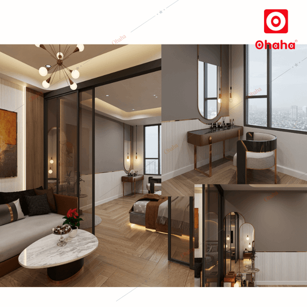 Thiết kế nội thất phòng khách nhà phố bố trí không gian mở