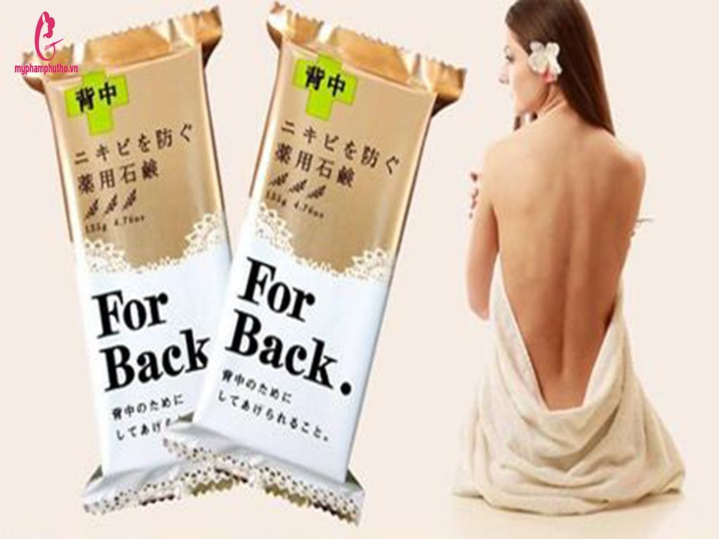 review Xà phòng trị mụn lưng For Back Medicated Soap Nhật Bản