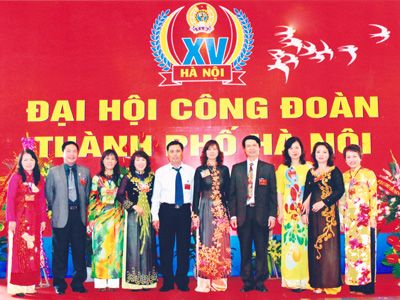 Đại biểu Công Đoàn TrungThành  tham dự Đại hội Công đoàn Thành phố Hà Nội