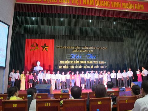 Công đoàn Công ty TrungThành tham gia Hội thi tìm hiểu 85 năm công đoàn Việt Nam