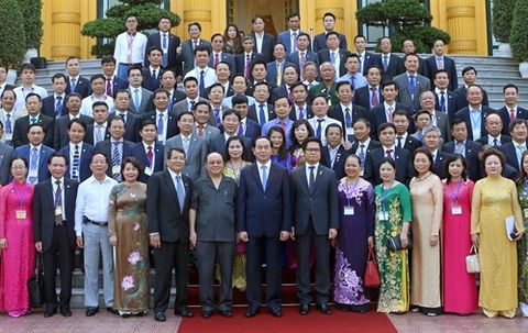 Chủ tịch – Tổng Giám đốc Phí Ngọc Chung diện kiến Chủ tịch nước Trân Đại Quang trong “Diễn đàn Bác Hồ với doanh nghiệp, doanh nhân”